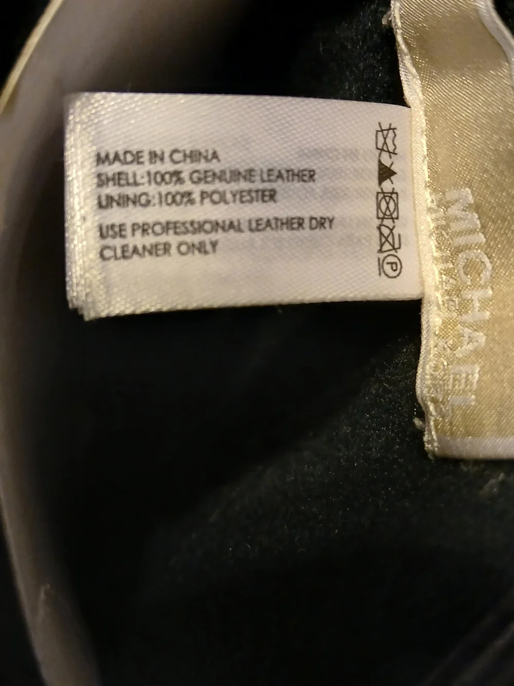 Michael Kors Black Leather Ladies Gloves